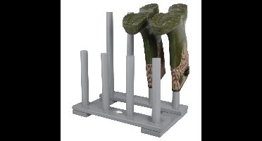 Grijs laarzenrek van hout 42 cm