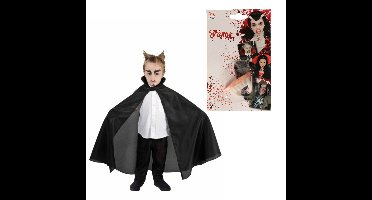 Halloween Dracula/vampier verkleed set - voor kinderen - 2-delig