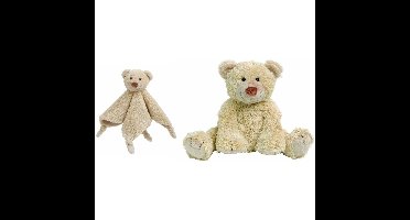 Happy Horse beer Boogy - knuffeldoekje en knuffel - beige
