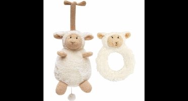 Happy Horse Cadeau set - Lammy rammelaar en muziekdoos - lammetje