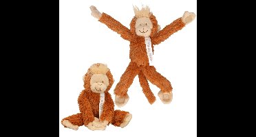 Happy Horse pluche aapje knuffel - 2x - 23 cm