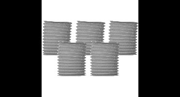 Haza Treklampion - 5x - metallic zilver- papier - 20cm - decoratie