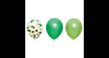 Haza Verjaardag ballonnen - 6x - kleuren-mix - 30 cm - feestversiering