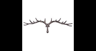Hertengewei wanddecoratie - met haken - 63 cm - gietijzer