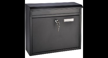 HI Brievenbus - metaal - met slot - 36 x 12 x 32 cm