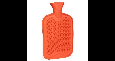 HI Warmwaterkruik - rood - rubber - 2L - kruik - bedkruik - kruikenzak