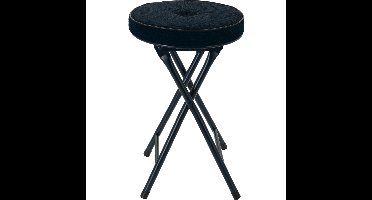 Home & Styling Bijzet krukje/stoel - Opvouwbaar - blauw Ribcord