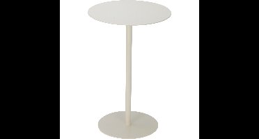 Home & Styling Bijzettafeltje Lugano - wit - D35x H53 cm - metaal