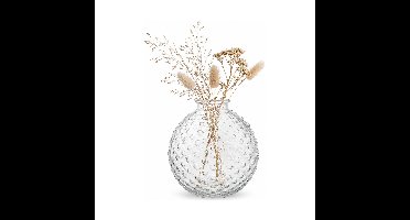Home & Styling bloemenvaas Charleville - bewerkt glas - D16 x H17 cm