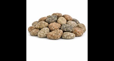 Home & Styling decoratie stenen - 3x - 650ml - roestbruin