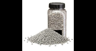 Home & Styling decoratie stenen - 5x - 650ml - lichtgrijs