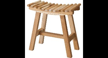 Home & Styling Krukje - teak hout - lichtbruin - 40 x 20 x 40 cm