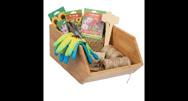 Home & Styling Stapelbare opbergmand - 18 x 31 x 12 cm - bamboe