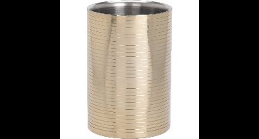 Home & Styling Wijnkoeler - goudkleurig - champagnekoeler - 12 cm