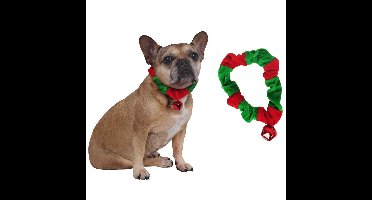 Honden verkleed halsband Kerst met belletje