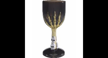 Horror kelk - beker - zwart - Gotisch - Halloween - wijnglas