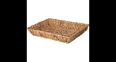 H&S Collection Broodmand - gevlochten riet - naturel - 33 x 25 x 6 cm