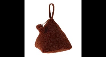 H&S Collection Deurstopper Teddy - bruin - 17 x 16 - polyester