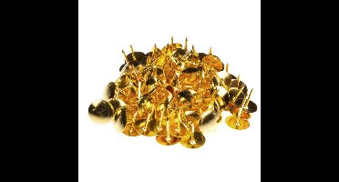 Kangaro punaises plat - set 200x - goud - voor prikbord