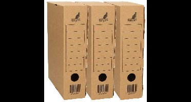 Kantoor archiefdoos karton - 5x - 32 x 22 cm - A4 - Archiveren - bruin