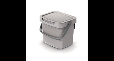 Keden GFT aanrecht afvalbak - beige - 3L - 19 x 17 x 15 cm