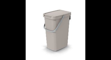 Keden GFT of rest afvalbak - beige - 25L - 26 x 29 x 48 cm