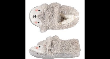 Kinder dieren pantoffels/sloffen poolvos - maat 25-26