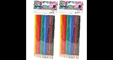 Kleurpotloden set - multi kleuren - 24x stuks - tekenen voor kinderen
