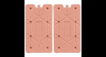 Koelelement Ice Pack - 2x - oudroze - plat - 350 gram - 24 cm