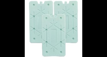 Koelelement Ice Pack - 3x - mintgroen - plat - 350 gr - 24 x 14 cm