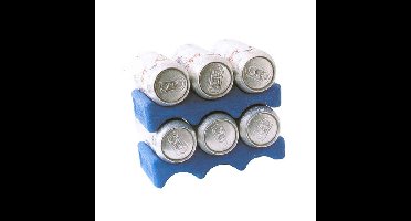 Koelelement voor blikjes - blauw - 600 gram - 22 x 11 cm