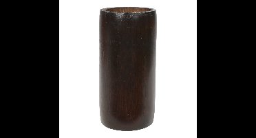Lesli Living Kaarshouder - bamboe - bruin - 16 cm