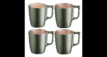 Luminarc Koffiemokken Monaco - 4x stuks - groen - 250 ml