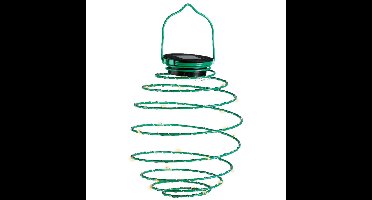 Lumineo Hanglamp - solar verlichting - groen - D16 cm - metaal - tuinverlichting