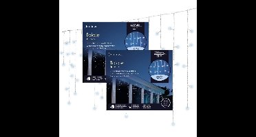 Lumineo Kerstverlichting - 2x - IJspegel - koel wit - 1100 cm