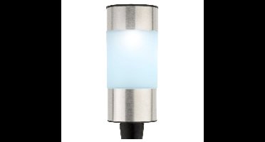 Lumineo Prikspot - solar - zilverkleurig - 14 cm