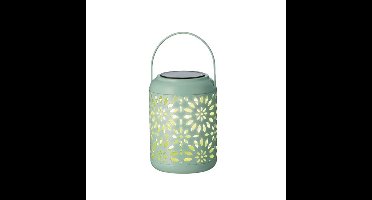 Lumineo solar lantaarn - mintgroen - ijzer - 17 cm - Tuinverlichting