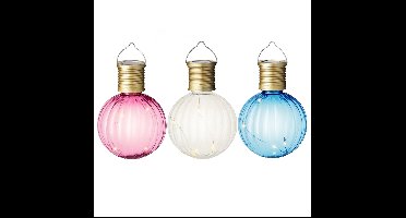 Lumineo - Solar Led tuinlampjes set van 9x stuks in 3 kleuren 11 cm