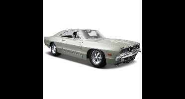 Maisto Modelauto/speelgoedauto Dodge Charger R/T 1969 - zilver