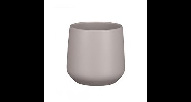 Mica Decorations Bloempot - taupe - mat - keramiek - 14 x 13 cm