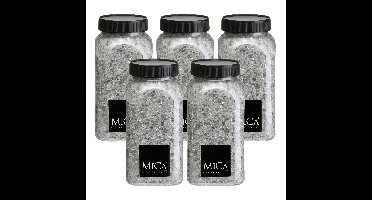 Mica Decorations decoratie granulaat - 5x - glas - 650 ml