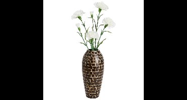 Mica Decorations Kunstbloem Anjer Floristic - 3x - H71 cm - wit