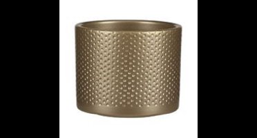 Mica Decorations Plantenpot - goud - keramiek - D12 x H10 cm