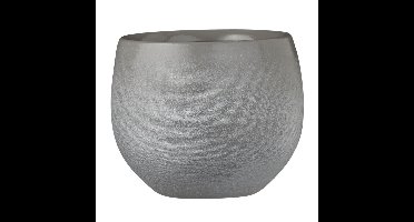 Mica Decorations Plantenpot - lichtgrijs - keramiek - 16 x 13 cm