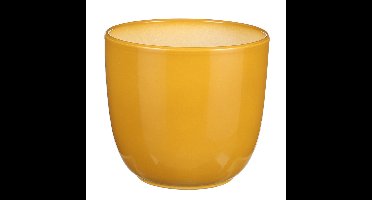 Mica Decorations Plantenpot - okergeel - keramiek - glans - D17xH16cm