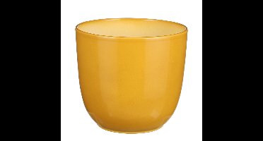 Mica Decorations Plantenpot - okergeel - keramiek - glans - D19xH18cm