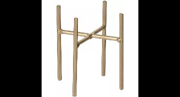 Mica Decorations plantenpot standaard - goud - B8.5 x H9 cm