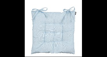 Mica Decorations stoelkussen - lichtblauw - 46 x 46 x 7 cm