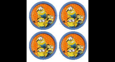 Minions feest bordjes - 8x - Dia 23 cm - Karton - Kinderverjaardag