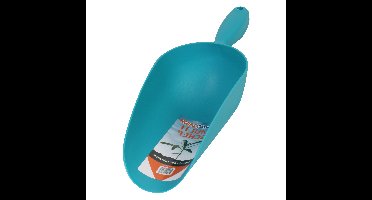 Multifunctionele toepasbare schep blauw kunststof 32 x 12 cm